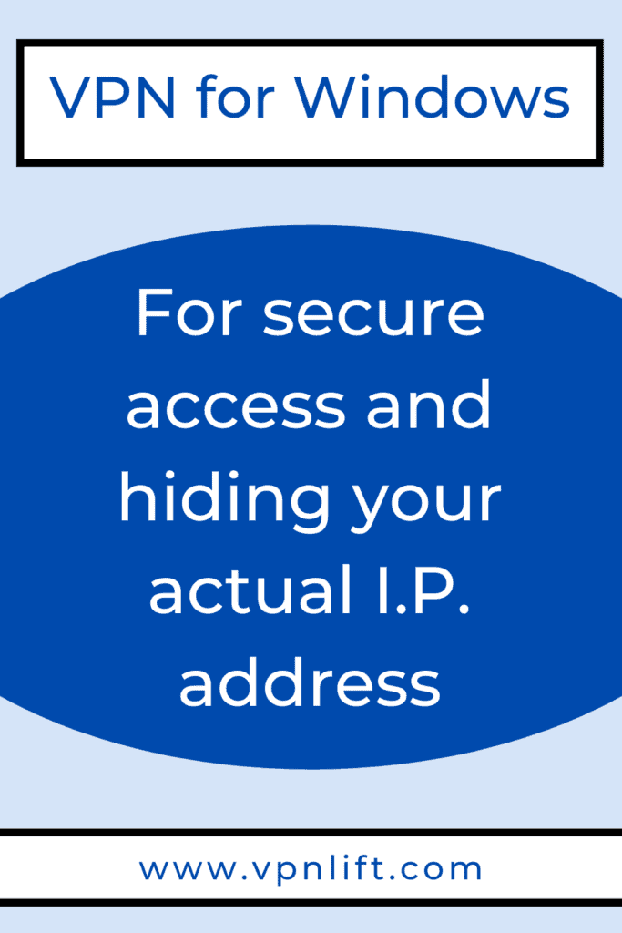 VPN for Windows.